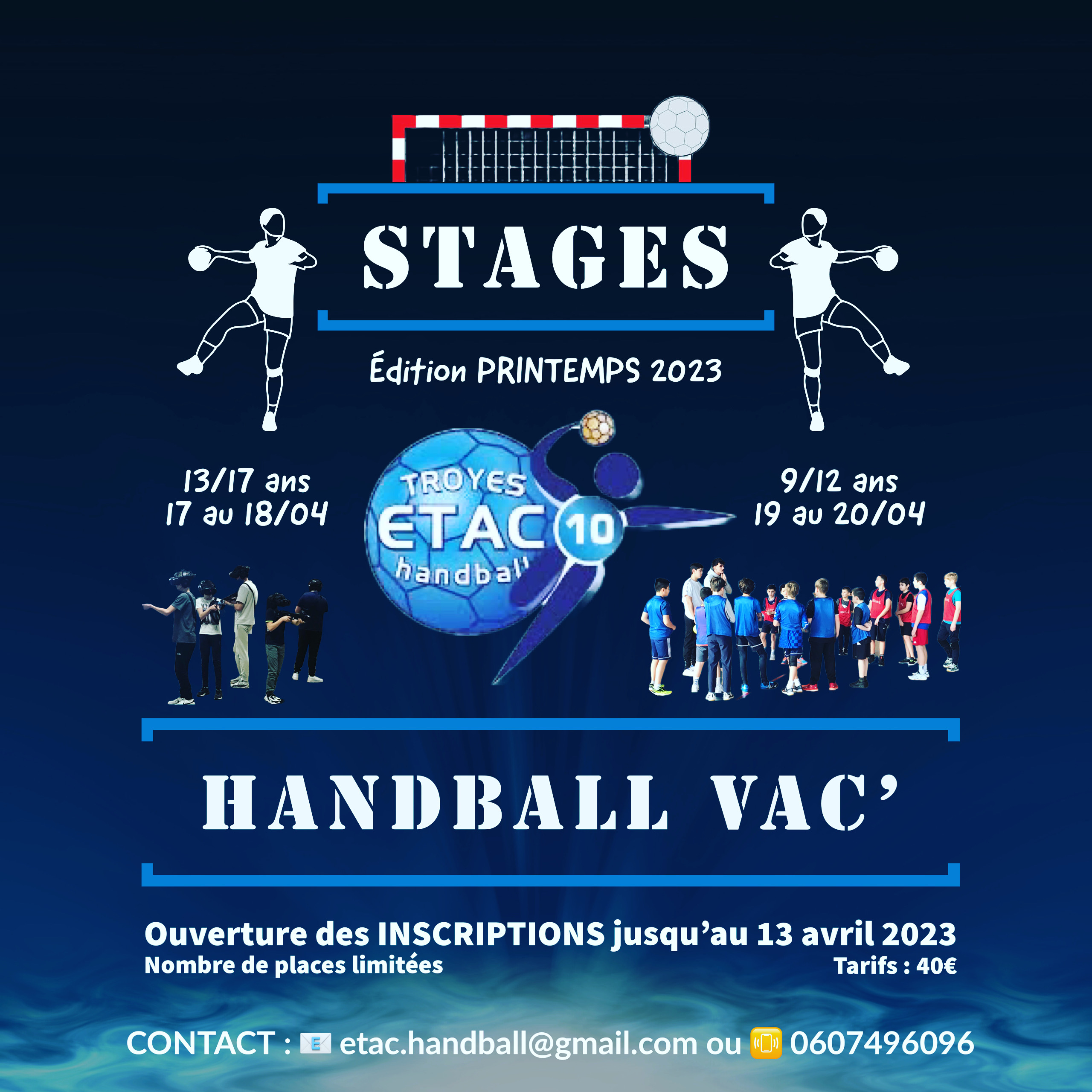 Edition Printemps des Stages Handball Vac'
