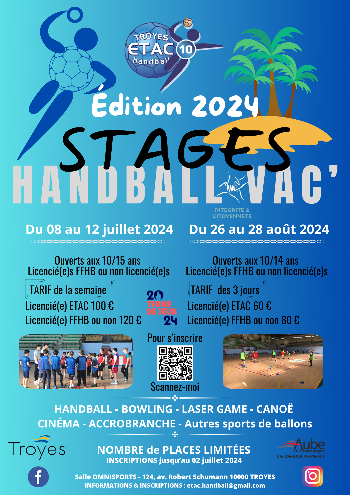 Stages Handball Vac' - Été 2024
